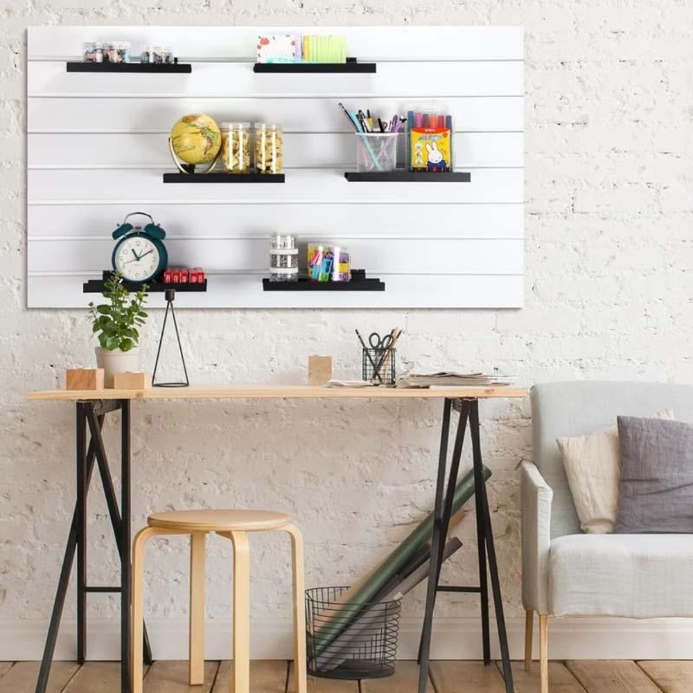 Wall Mounted Metal Display Rack Iron Decorative Storage Holder for Home & Retail Organization