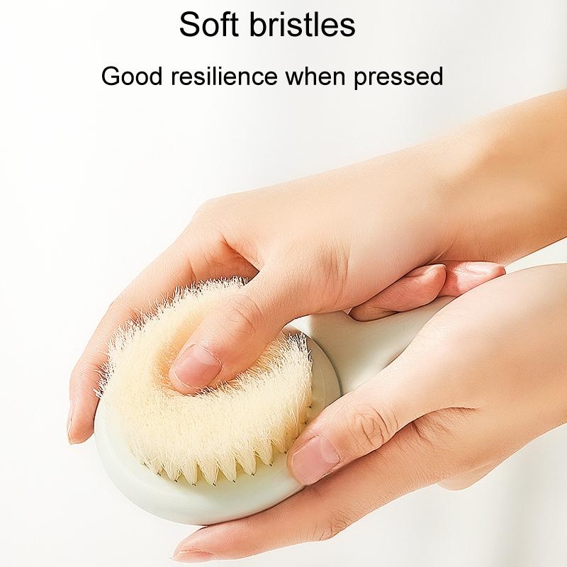 Long Handle Soft Bristle Shower Brush for Body & Back Cleaning