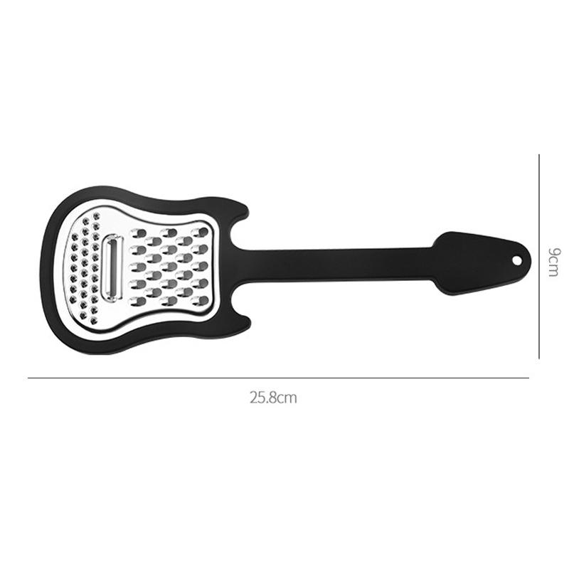 Guitar Shaped Stainless Steel Vegetable Peeler Multi Blade Fruit & Potato Scraper Tool