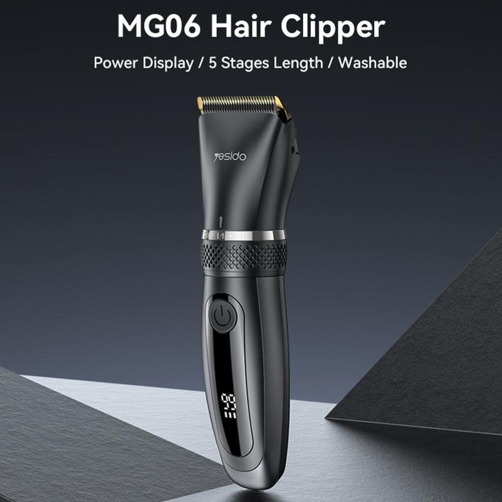 Cordless Hair Clipper and Trimmer Waterproof Grooming Kit for Men