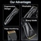 Cordless Hair Clipper and Trimmer Waterproof Grooming Kit for Men