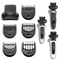 Braun Series Trimmer Attachment Kit with Beard Comb Set Replacement Grooming Kit