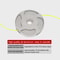 Universal Aluminum Grass Trimmer Head Replacement with Durable Cables for Lawn Mower and Brush Cutter