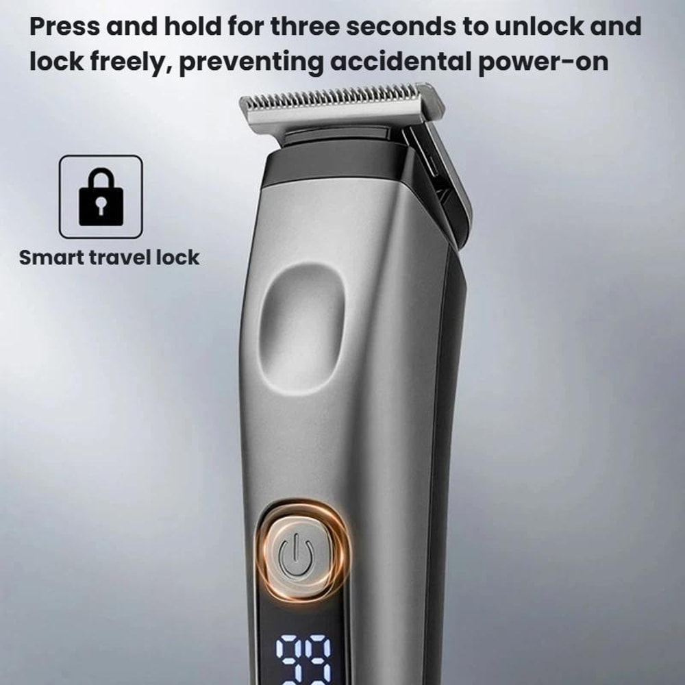 Electric Hair Clipper, Beard & Nose Hair Trimmer Cordless Grooming Kit for Men