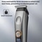 Electric Hair Clipper, Beard & Nose Hair Trimmer Cordless Grooming Kit for Men