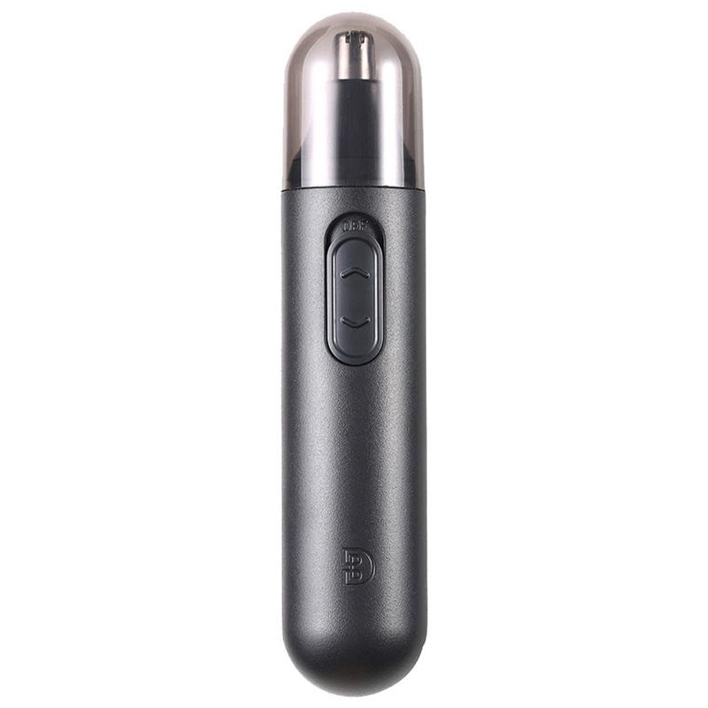 Detachable Washable Electric Nose Hair Trimmer for Men Safe Grooming Black