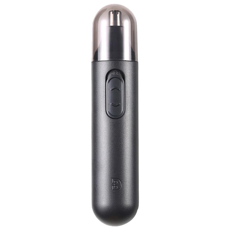 Detachable Washable Electric Nose Hair Trimmer for Men Safe Grooming Black