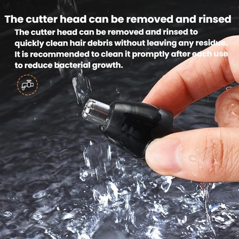 Rechargeable Electric Nose Hair Trimmer for Men Cordless Nose Hair Cutter USB Type-C