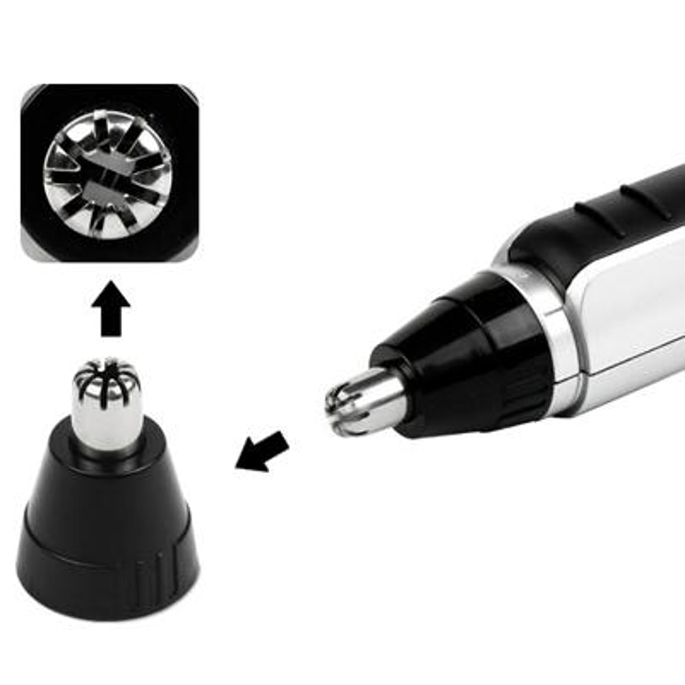 Electric Nose & Ear Hair Trimmer Waterproof Battery Operated Grooming Razor for Men and Women