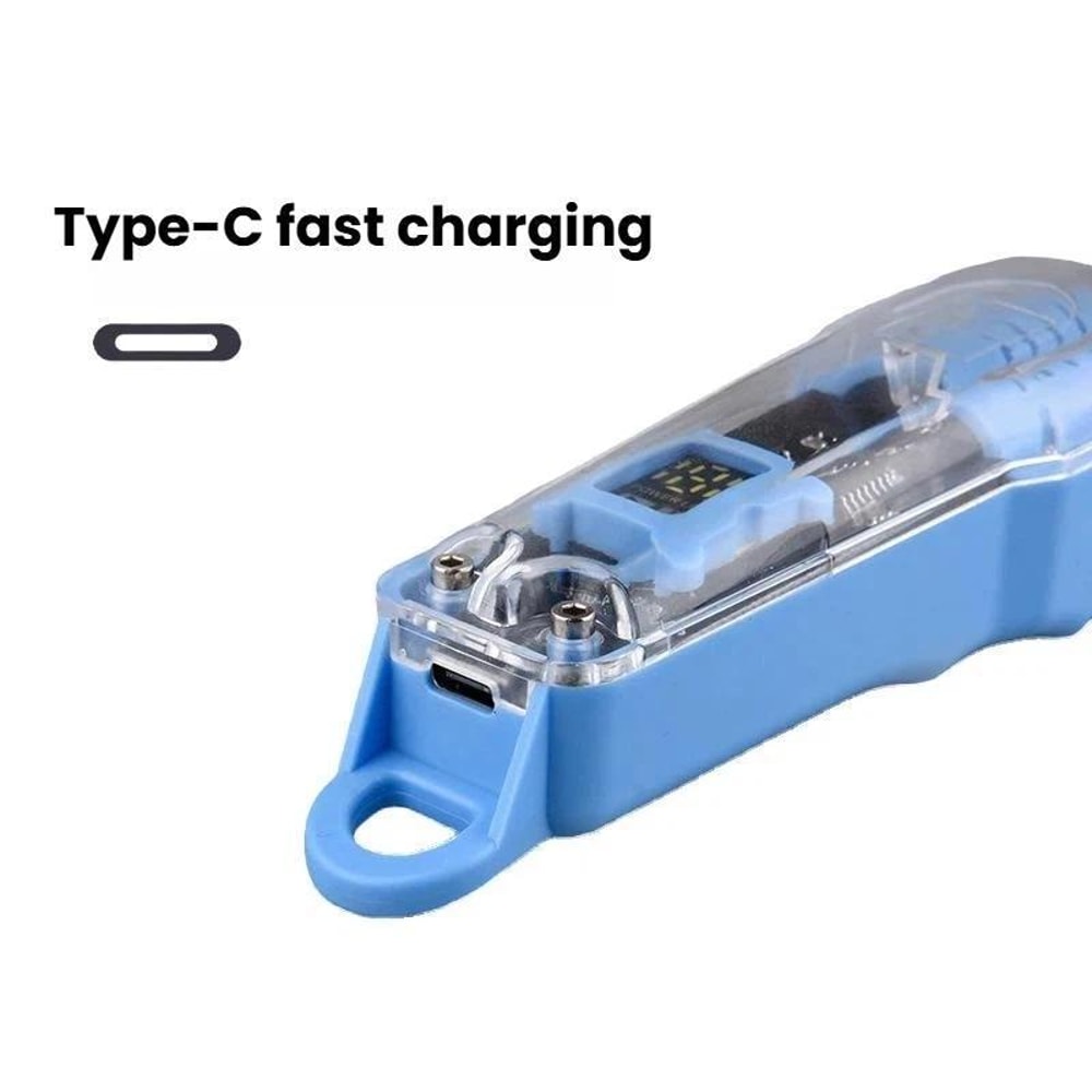 LCD Digital Display Cordless Hair Clipper, Portable Electric Hair Trimmer USB Type-C Rechargeable