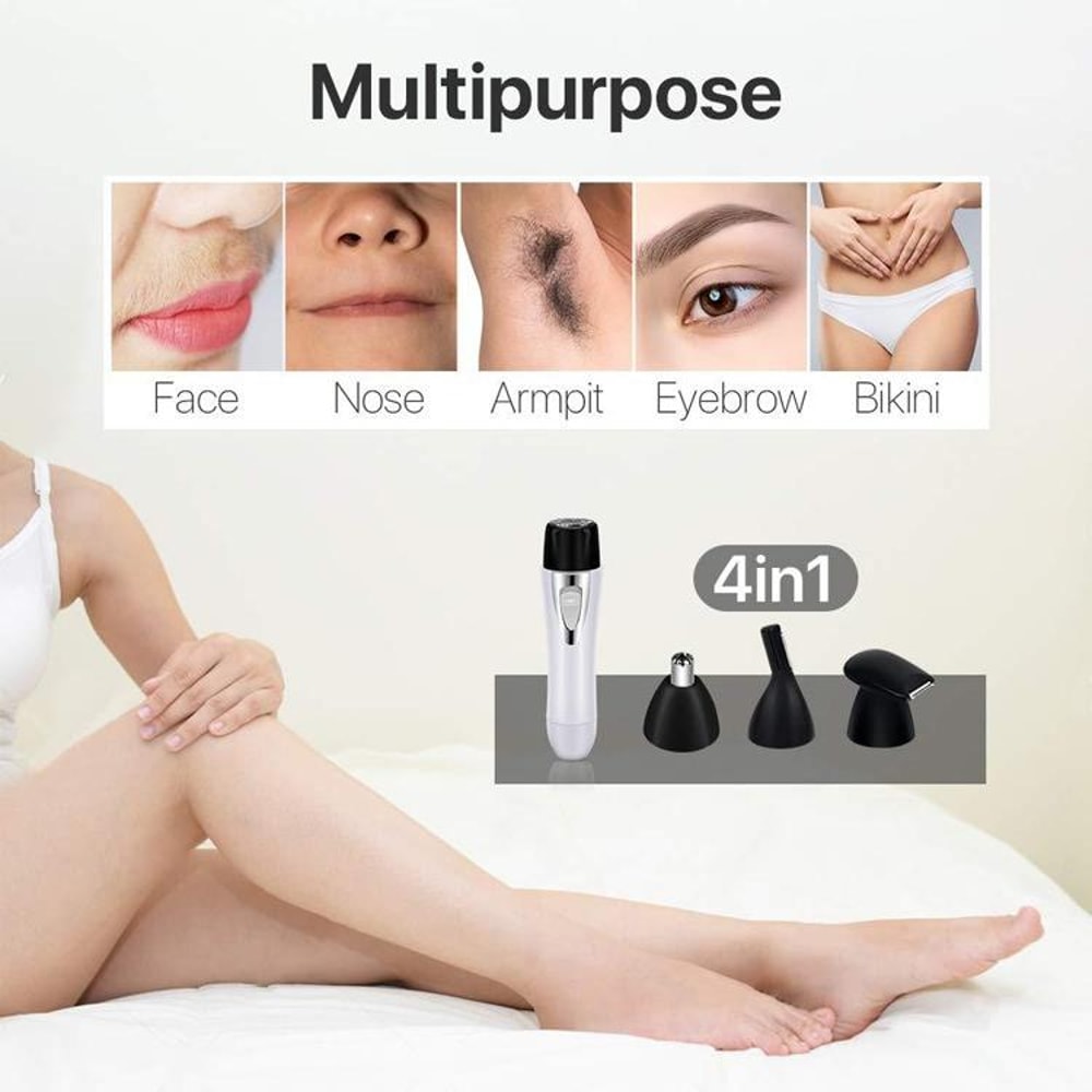 USB Rechargeable Nose Hair Trimmer, Electric Shaver & Eyebrow Groomer