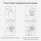 Xiaomi Mijia Hairball Trimmer Replacement Head Fabric Shaver Blade Grey