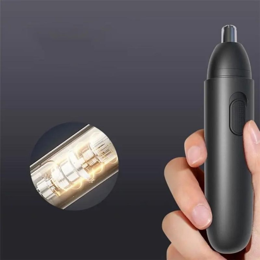 Portable USB Rechargeable Electric Nose Hair Trimmer Safe Rotary Grooming Tool for Men & Women