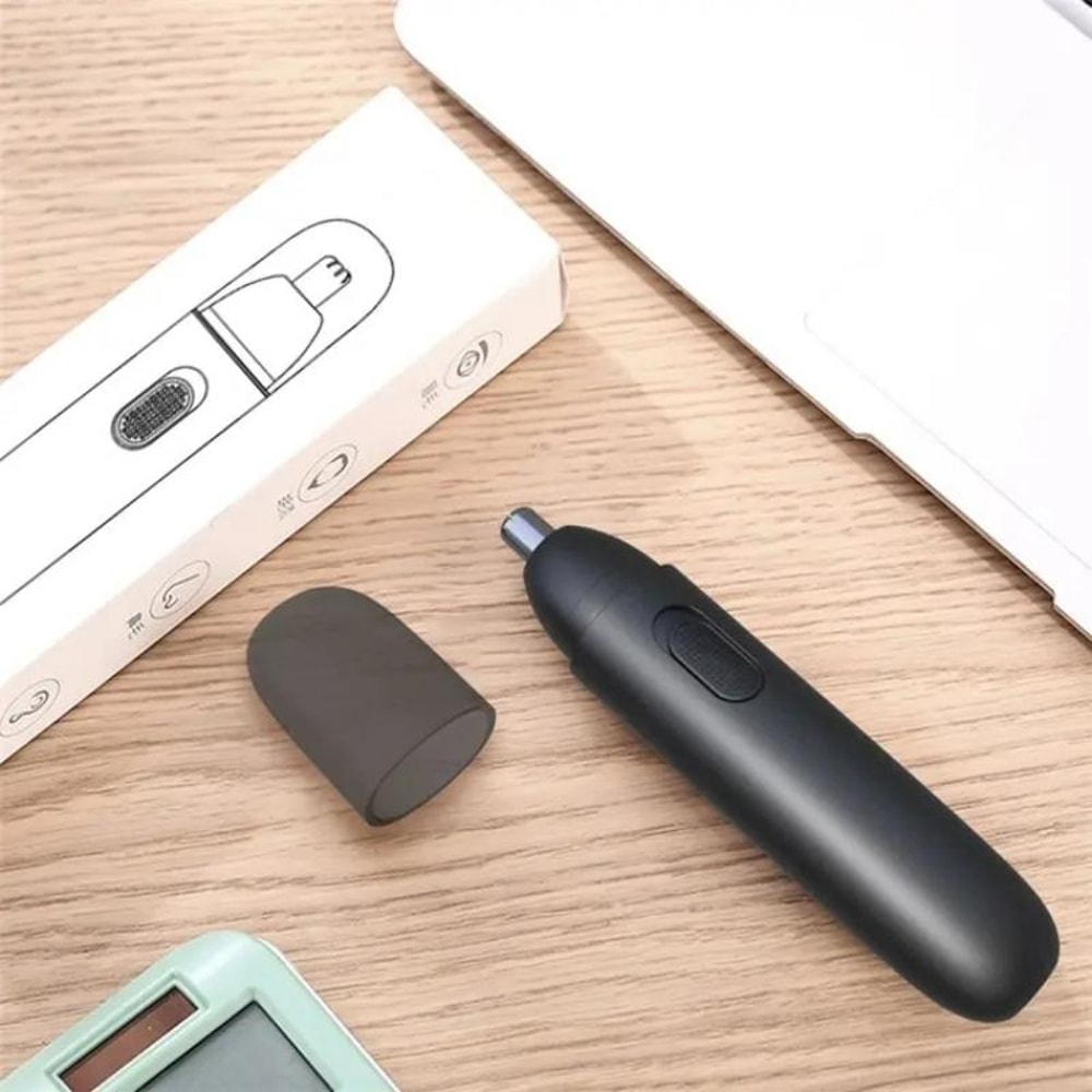 Portable USB Rechargeable Electric Nose Hair Trimmer Safe Rotary Grooming Tool for Men & Women
