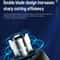 Rechargeable Electric Nose Hair Trimmer with Digital Display, Portable Speed Unisex Grooming Shaver