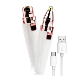 electric eyebrow trimmer for women usb rechargeable eyebrow shaver with led light precision facial hair remover