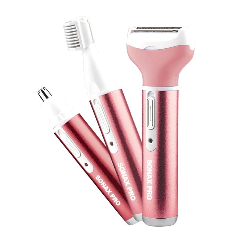 Waterproof Rechargeable Electric Eyebrow and Body Hair Trimmer for Women