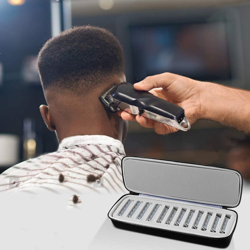 Portable Hair Trimmer Blade Organizer Case Hard Shell Trimmer Blade Storage Box