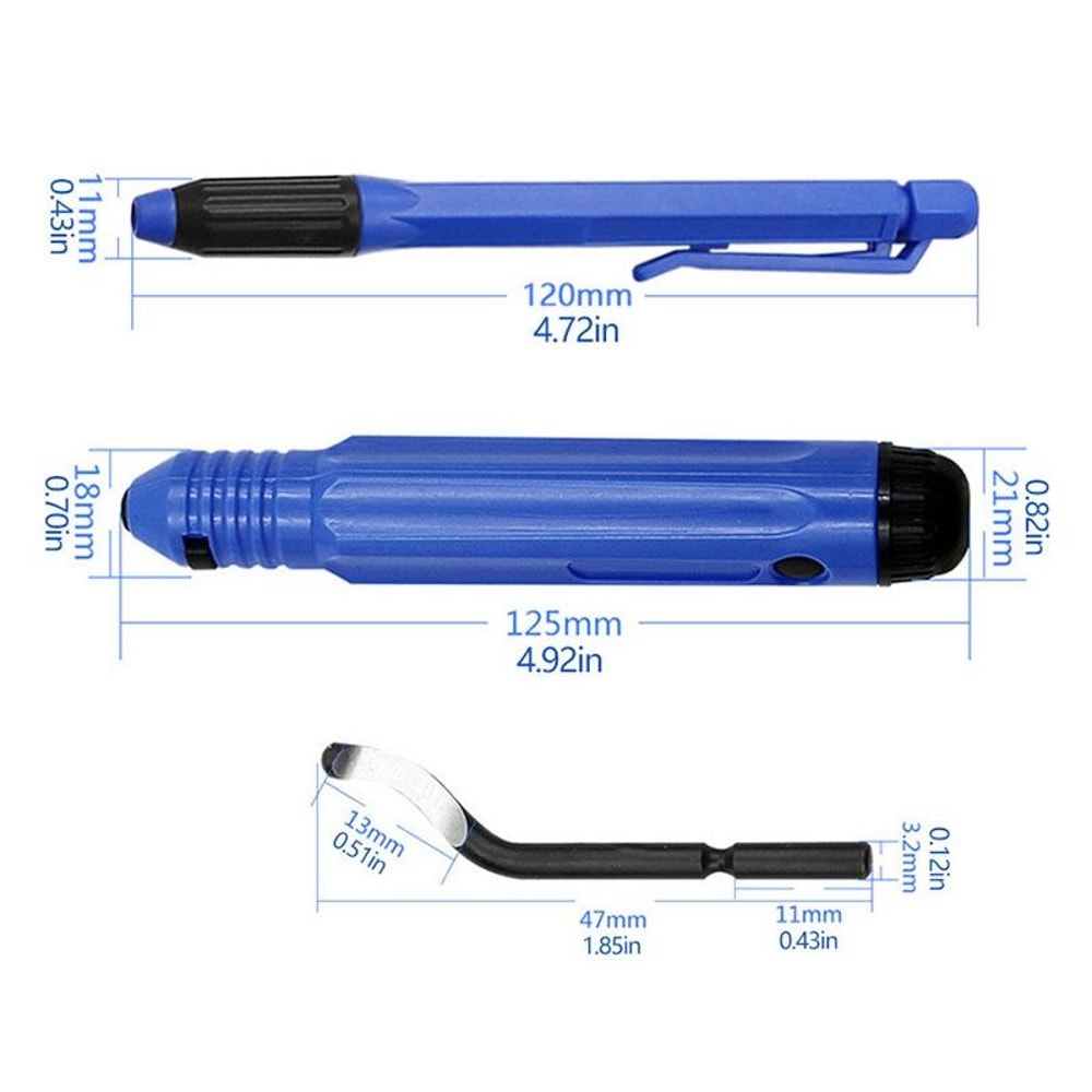Precision Edge Trimmer Tool for Woodworking Deburring and Chamfering with Replaceable Blade