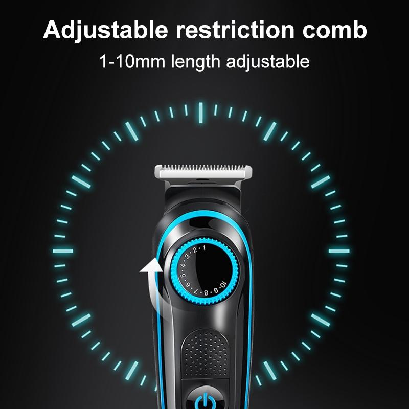 Multifunctional Electric Shaver Beard Hair Trimmer Nose Hair Grooming Kit USB Rechargeable