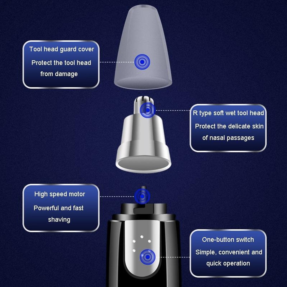 Electric Nose Hair Trimmer Ear Eyebrow Trimmer for Men and Women