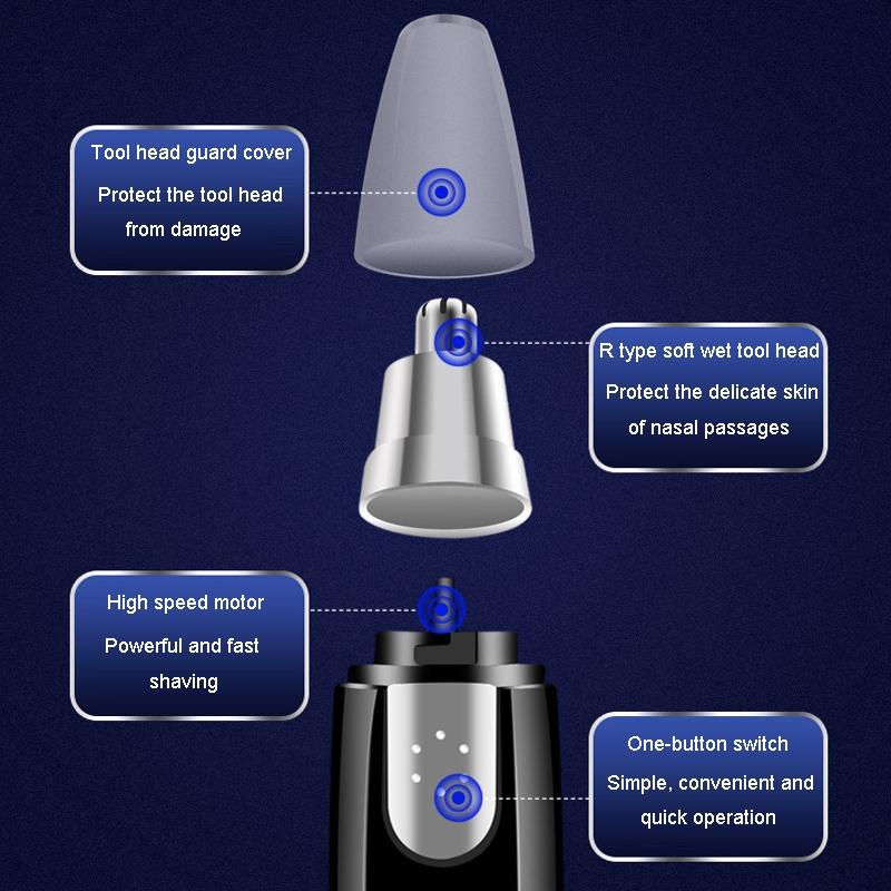 Electric Nose Hair Trimmer Ear Eyebrow Trimmer for Men and Women