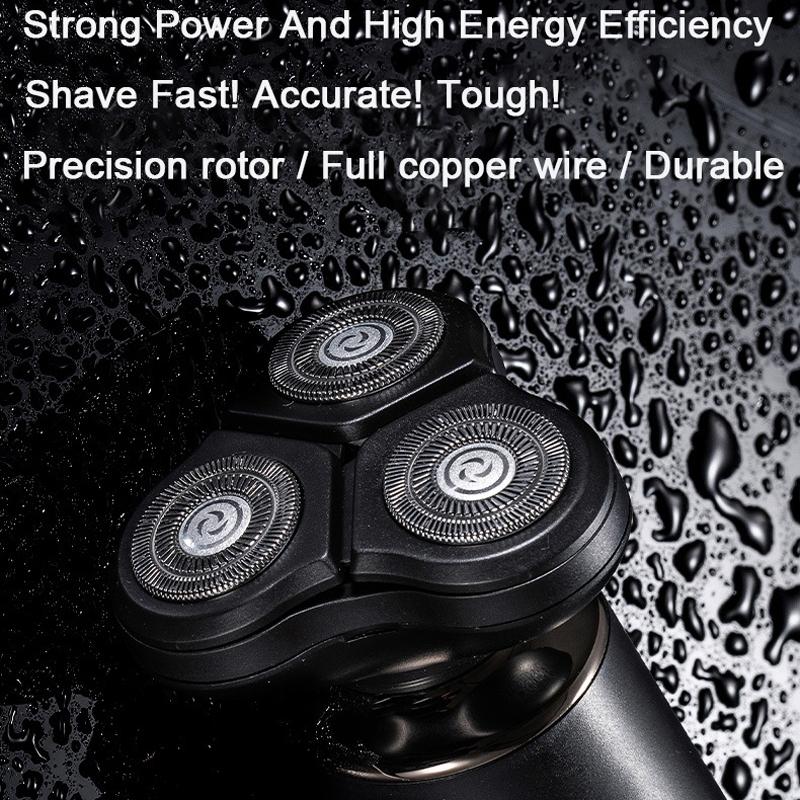 Electric Shaver Nose Hair & Sideburn Trimmer Rechargeable Waterproof Grooming Kit