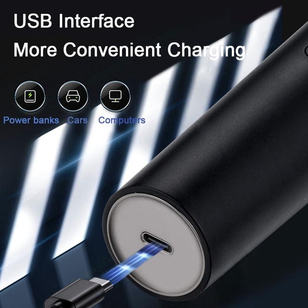Electric Shaver Nose Hair & Sideburn Trimmer Rechargeable Waterproof Grooming Kit