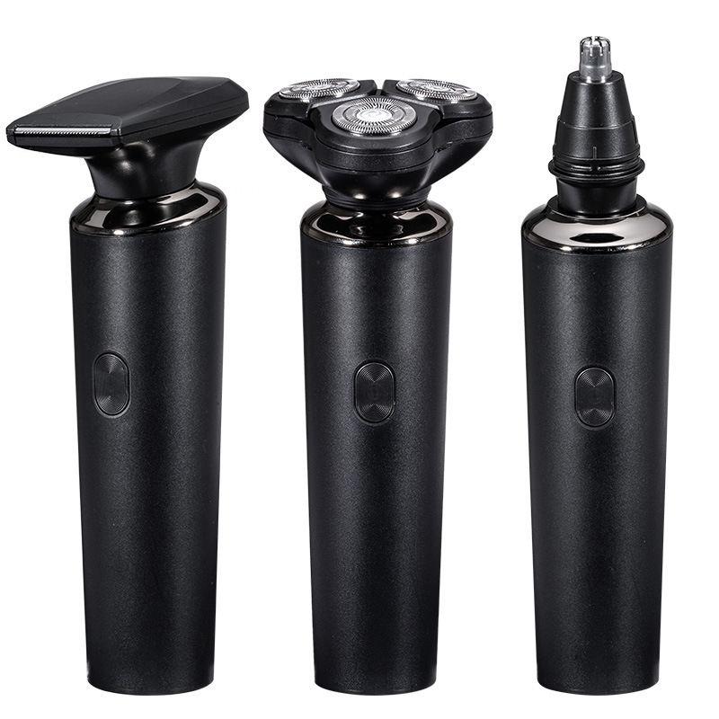 Electric Shaver Nose Hair & Sideburn Trimmer Rechargeable Waterproof Grooming Kit