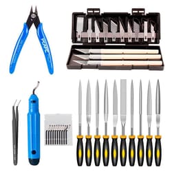 printer tool kit model cleaning tools, carving knife & needle file set for precision finishing