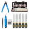 Printer Tool Kit Model Cleaning Tools, Carving Knife & Needle File Set for Precision Finishing