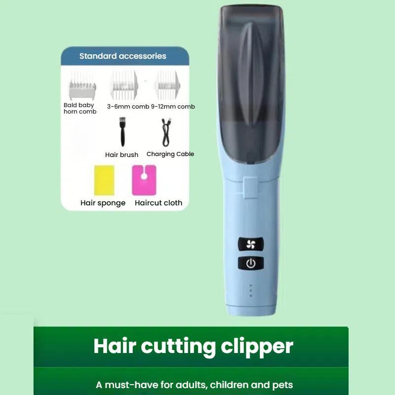 Rechargeable Low Noise Baby Hair Trimmer & Pet Friendly Hair Clipper for Safe Home Grooming