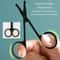Stainless Steel Nose Hair Scissors with Round Tip Safety Design Precision Facial Grooming Trimmer