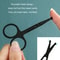 Stainless Steel Nose Hair Scissors with Round Tip Safety Design Precision Facial Grooming Trimmer