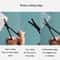 Stainless Steel Nose Hair Scissors with Round Tip Safety Design Precision Facial Grooming Trimmer