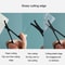 Stainless Steel Nose Hair Scissors with Round Tip Safety Design Precision Facial Grooming Trimmer