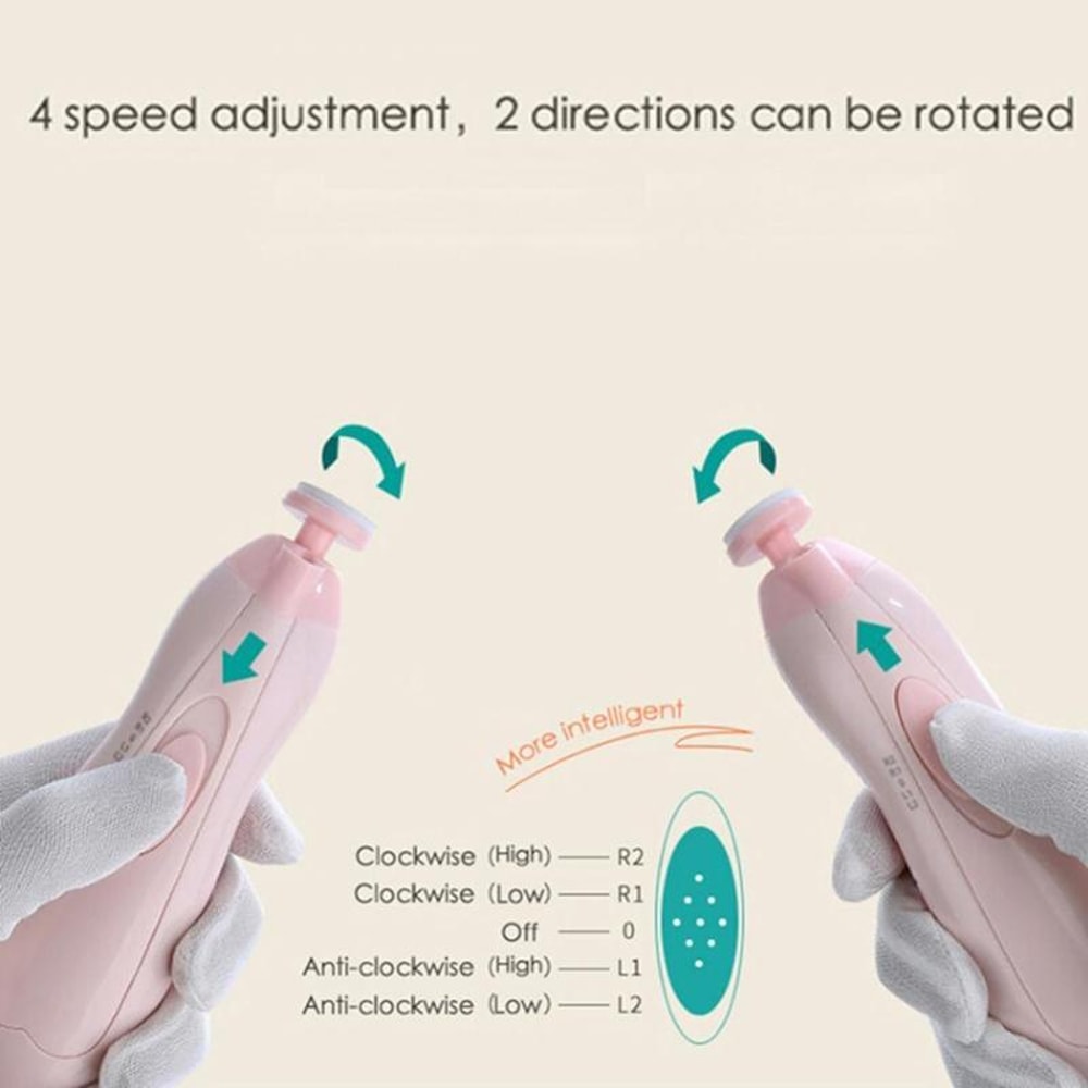 Electric Baby Nail Trimmer Safe Nail Clipper for Infants and Kids