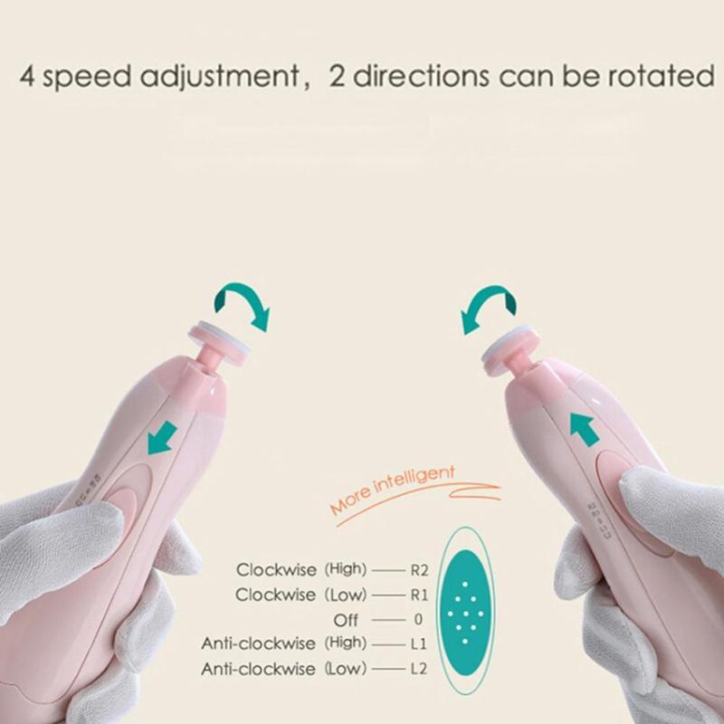 Electric Baby Nail Trimmer Safe Nail Clipper for Infants and Kids