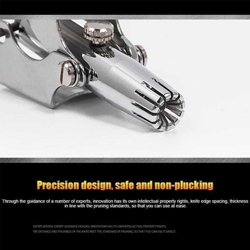 Stainless Steel Manual Nose Hair Trimmer Unisex Nose Hair Grooming Tool & Cutter