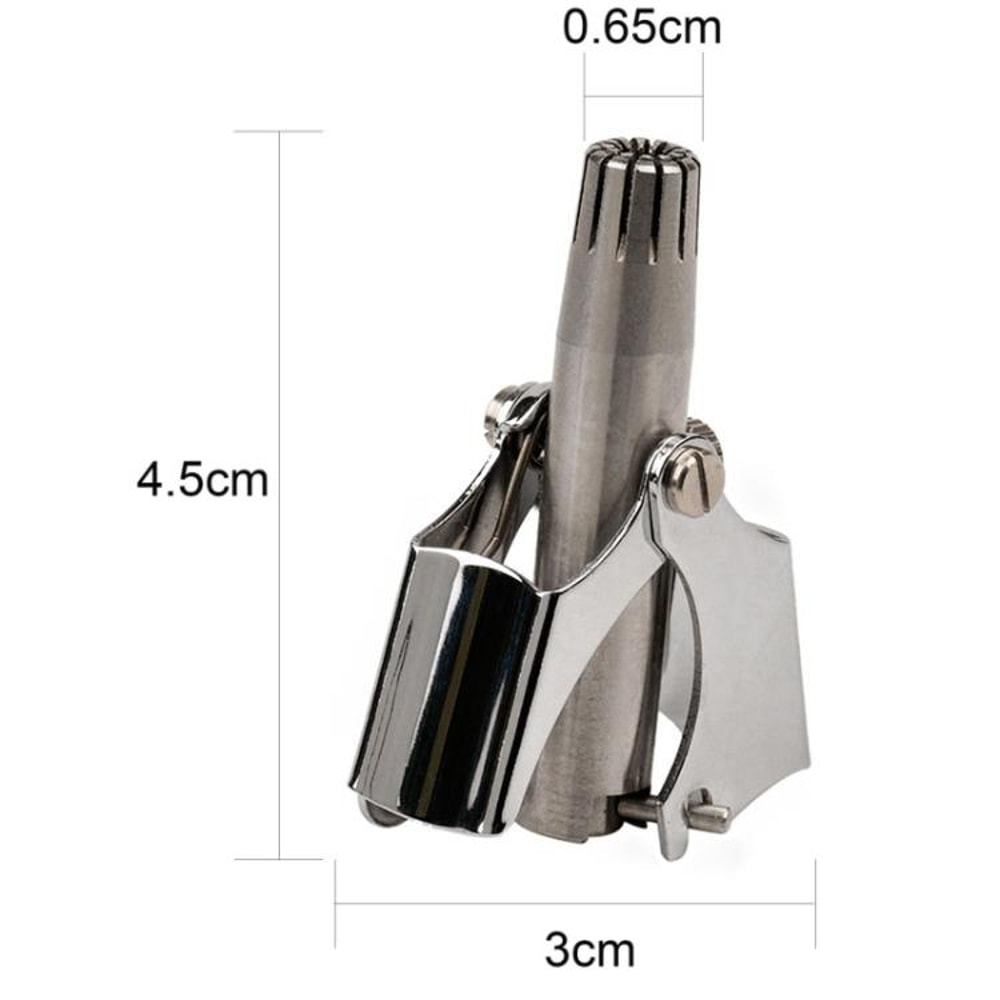 Stainless Steel Manual Nose Hair Trimmer Unisex Nose Hair Grooming Tool & Cutter