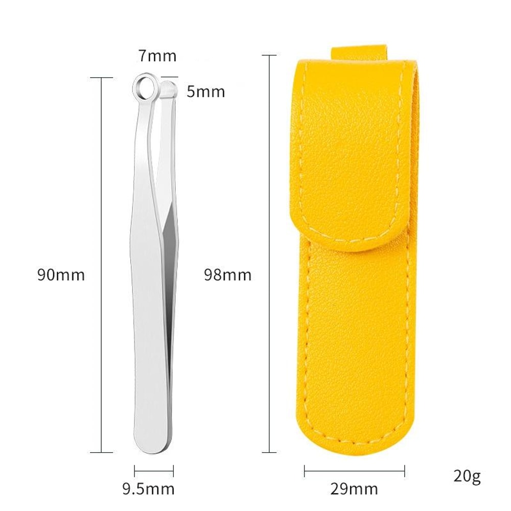 Stainless Steel Nose Hair Clip Nose Trimmer Manual Grooming Ring Set