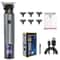 Rechargeable Hair Clippers for Men Zero Gap Bald Head Trimmer Kit with LED Display