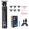 Rechargeable Hair Clippers for Men Zero Gap Bald Head Trimmer Kit with LED Display
