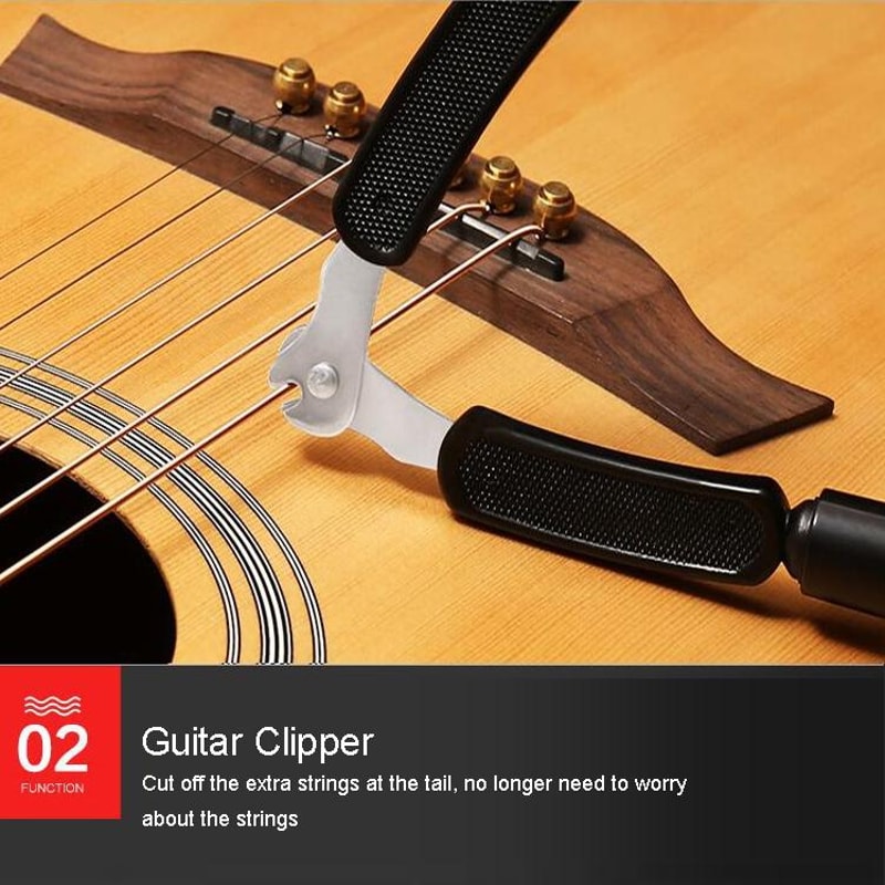 Guitar String Winder Cutter Clamp Tool for Fast String Changing