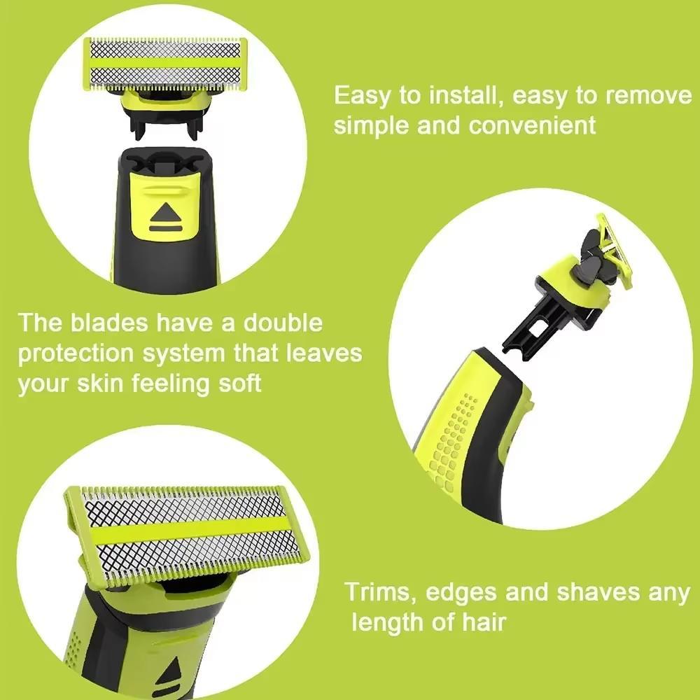 Philips OneBlade Replacement Blades Electric Shaver Heads Durable Grooming Razor Blades