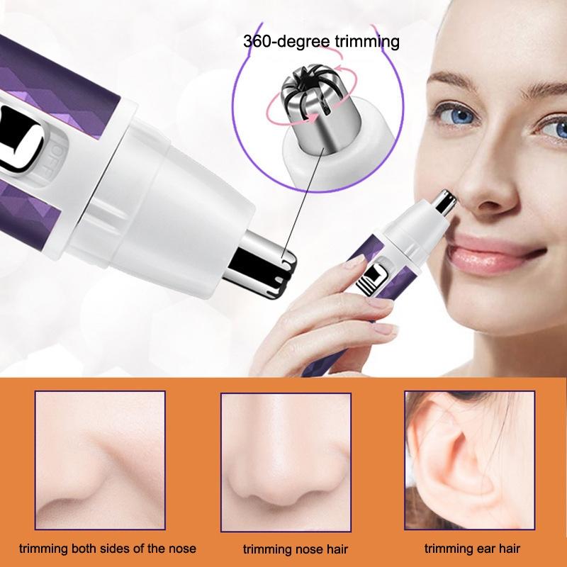 Women Electric Shaver Bikini Trimmer USB Rechargeable Grooming Kit 4