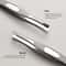 High-Precision Stainless Steel Eyebrow Tweezers Set Non Slip Flat and Slant Tip Grooming Tool