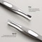 High-Precision Stainless Steel Eyebrow Tweezers Set Non Slip Flat and Slant Tip Grooming Tool