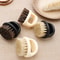 Portable Men Shaving Brush Ring Handle Haircut Cleaning Beard Brush ABS Travel Grooming Tool 6
