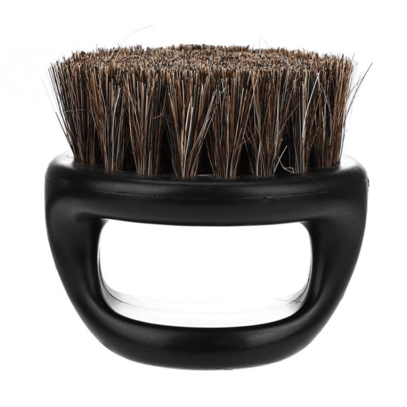 Portable Men Shaving Brush Ring Handle Haircut Cleaning Beard Brush ABS Travel Grooming Tool 9